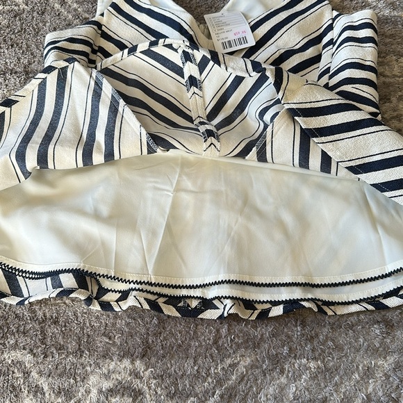 NWT Anthropologie Maeve Mitered Stripe Peplum Top 12 - Picture 7 of 9